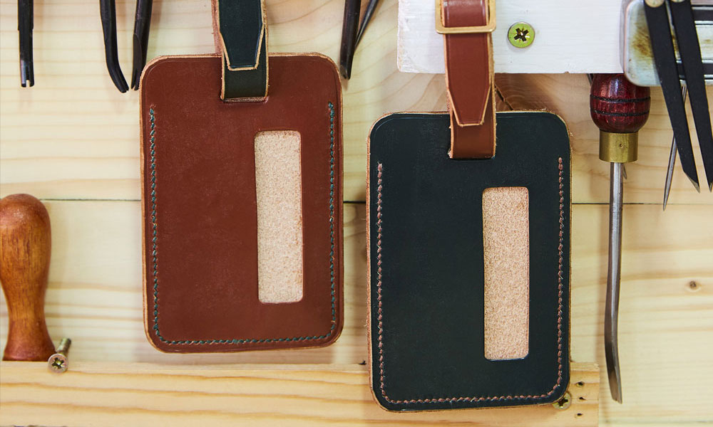 Steph Rubbo Leather Work Luggage Tags Holders Image 1
