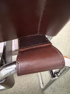 Wassily chair, repaired arm panel 